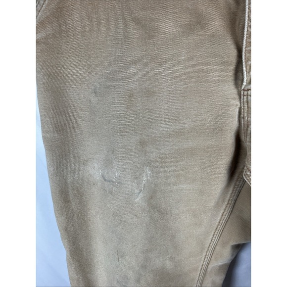 Carhartt B11 Loose Fit Brown Duck Work Pants Men's 32x34 USA Made Utility - Picture 4 of 13
